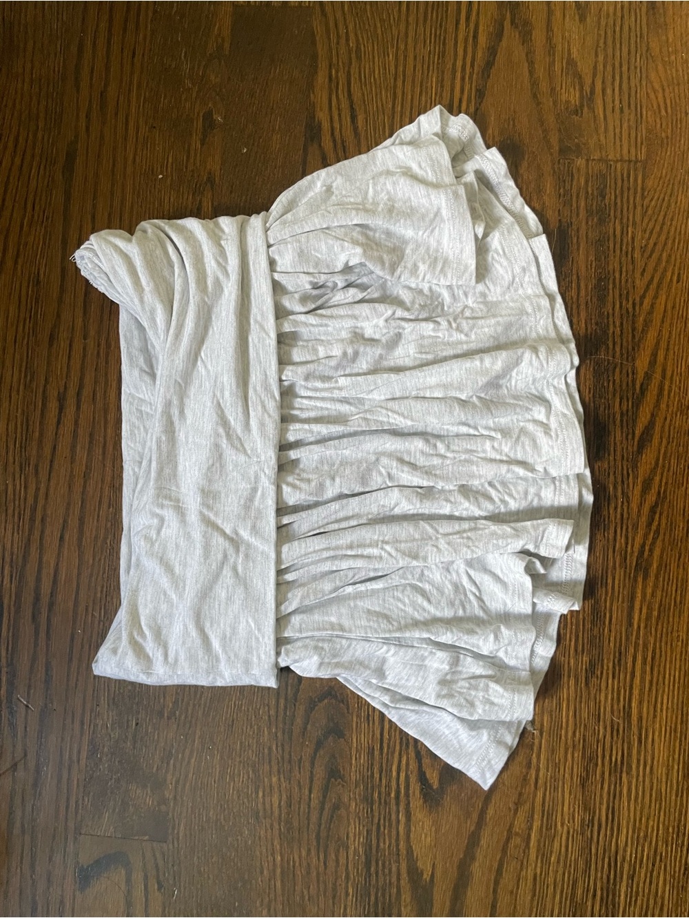 Garage Light Gray Ruffle Foldover Skort